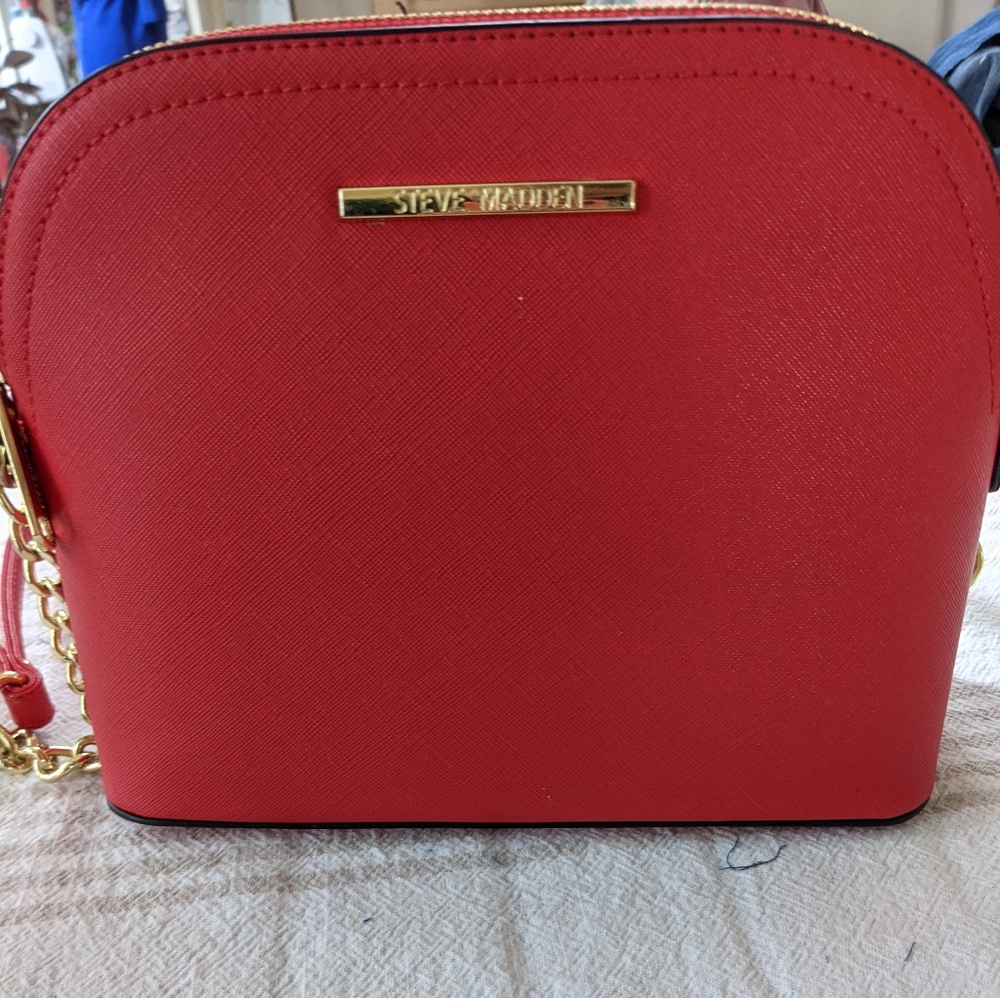 Mini red Steve Madden bag